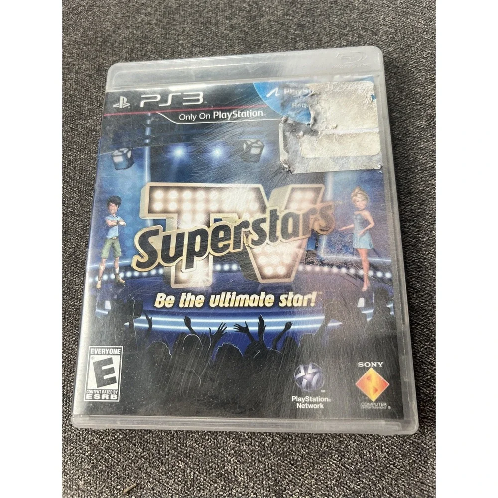 Sony TV Superstars Video Game PS3 Blue Case PlayStation Move Required CIB